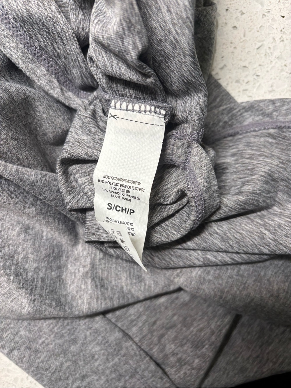 Reebok Women’s Heather Gray Long Sleeve Crewneck Top - Picture 4 of 5